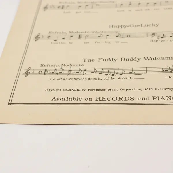 Vintage 1943 Sheet Music Murder, He Says Frank Loesser Jimmy McHugh
