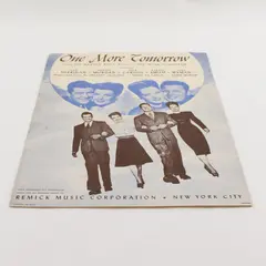 Vintage 1945 Sheet Music One More Tomorrow Ernesto Lecuona Eddie De Lange 
