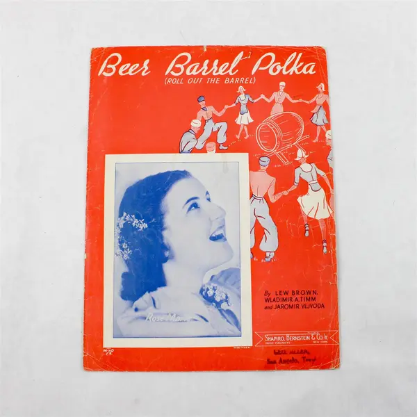 Vintage 1939 Sheet Music Beer Barrel Polka (Roll Out the Barrel) Lew Brown 