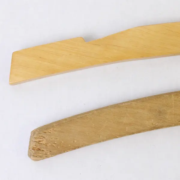 Lot of 10 Vintage Curved Wooden Coat Hangers