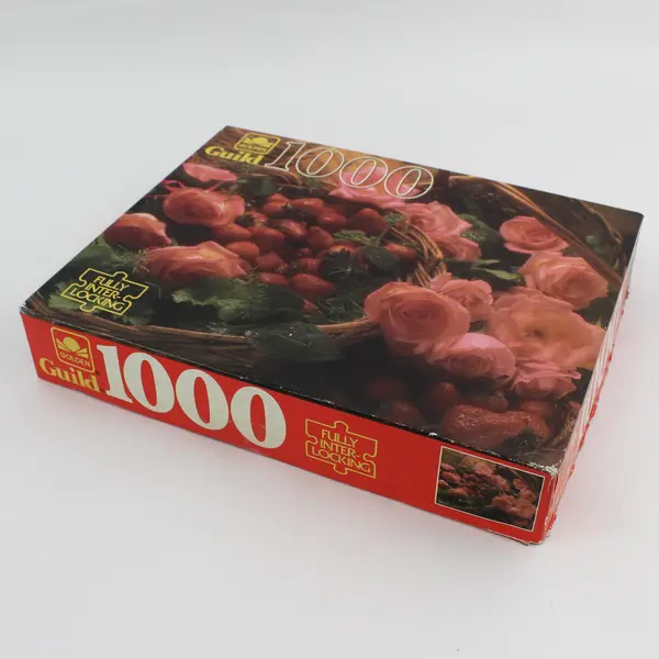 Golden Guild Strawberry Basket 1,000- pc. Jigsaw Puzzle, Complete