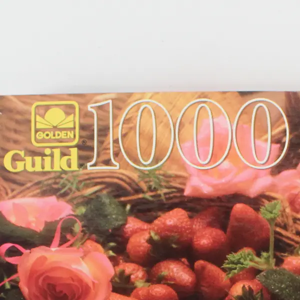 Golden Guild Strawberry Basket 1,000- pc. Jigsaw Puzzle, Complete