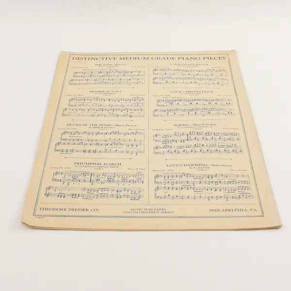Vintage 1937 Sheet Music Stepping Out Wilmot Lemont Compositions For Piano