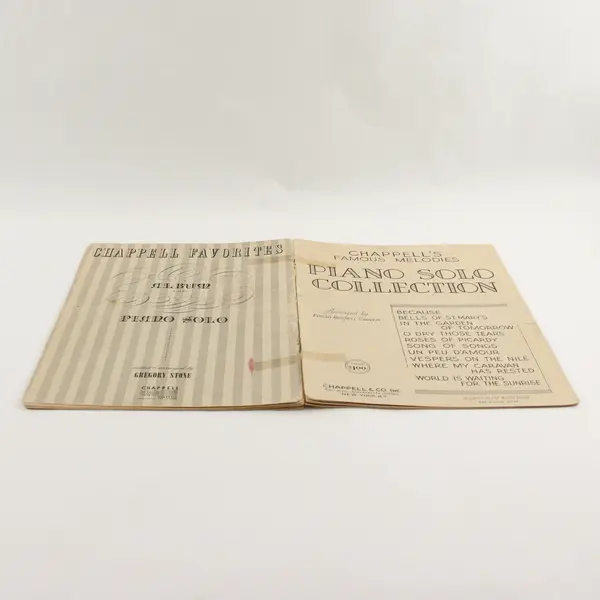 Vintage 1934 Chappell's Famous Melodies Piano Solo Collection 10 Pieces