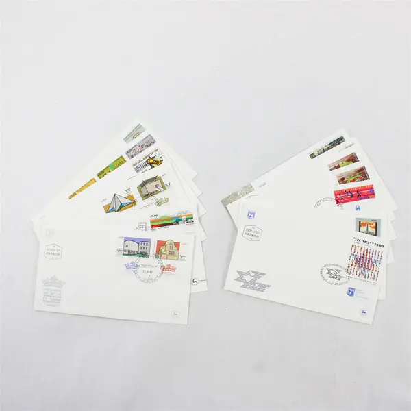 Lot Of 14 Israel 1983 First Day Covers