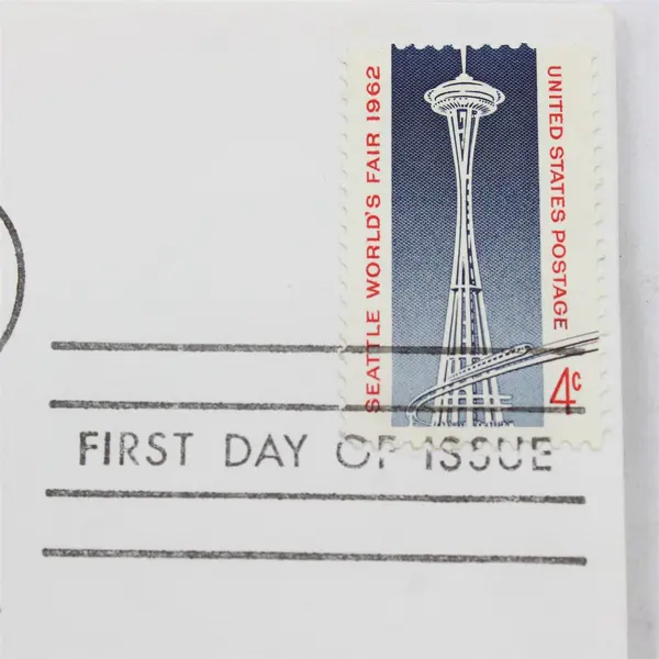 Century 21 Exposition Seattle Apr 25 1962 Space Needle FDC Hand Drawn Logo 