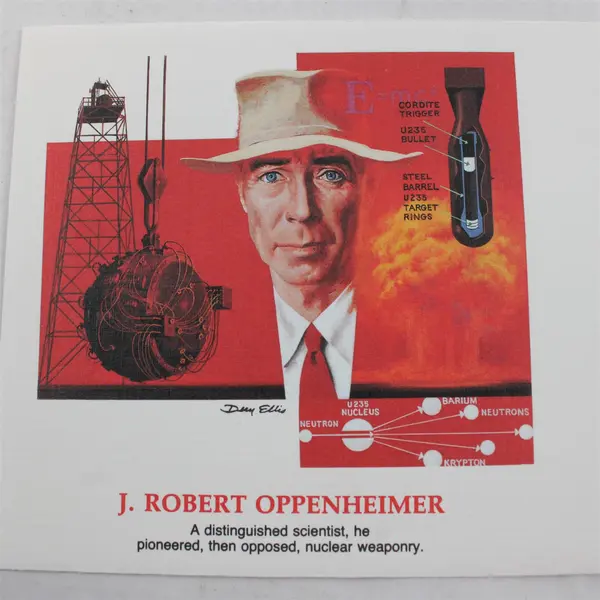 J Robert Oppenheimer 1988 Commemorative Cover Fleetwood Shapers Of America