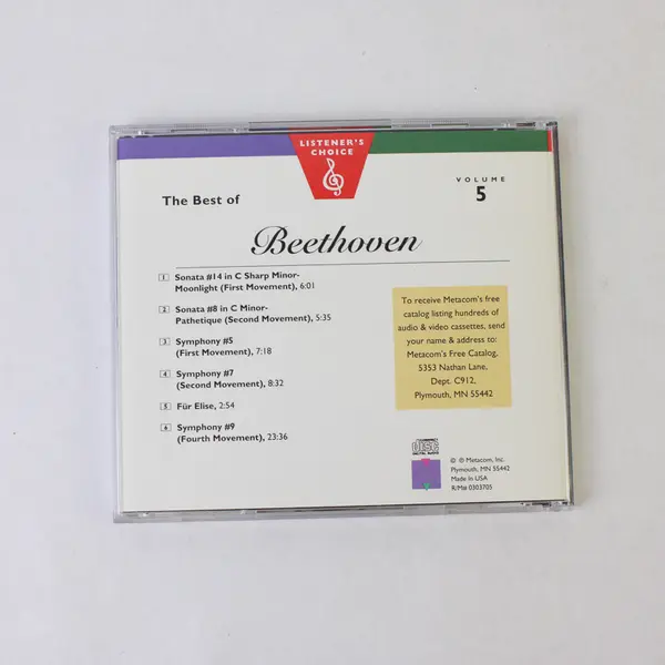 Listener's Choice Vol. 5 The Best of Beethoven CD #0303705 
