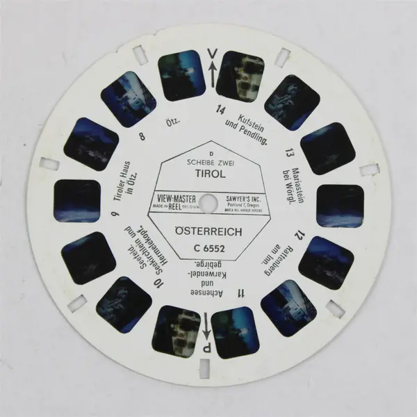 View-Master Tirol Osterreich Tyrol Austria German Language Single Reel C 6552