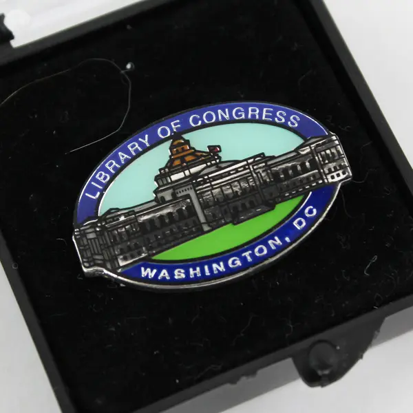 CPI Enamel Library Of Congress Washington D.C. Lapel or Hat Pin
