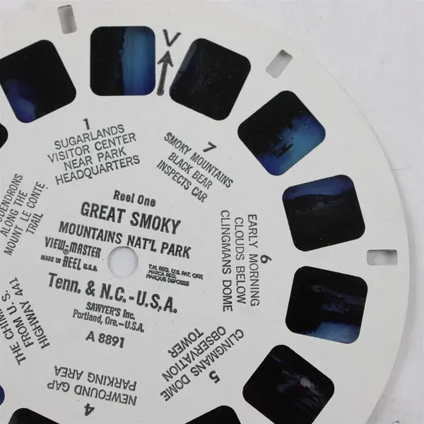 Lot of 3 View-Master Reels Rock City Gardens Great Smoky Mt Butchart Gardens