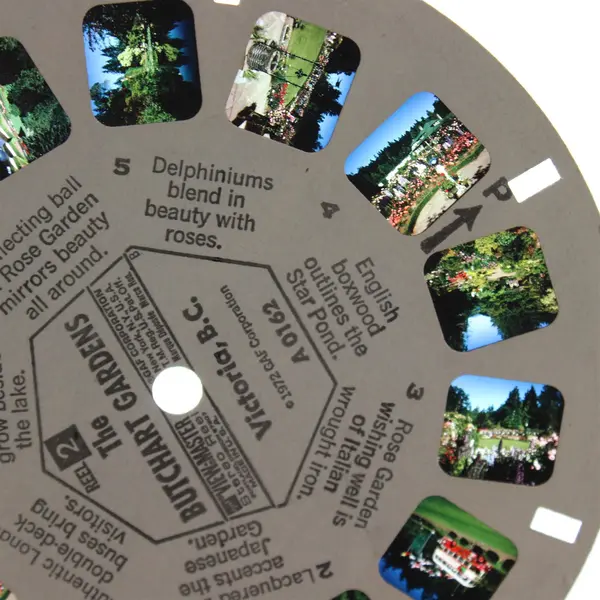 Lot of 3 View-Master Reels Rock City Gardens Great Smoky Mt Butchart Gardens
