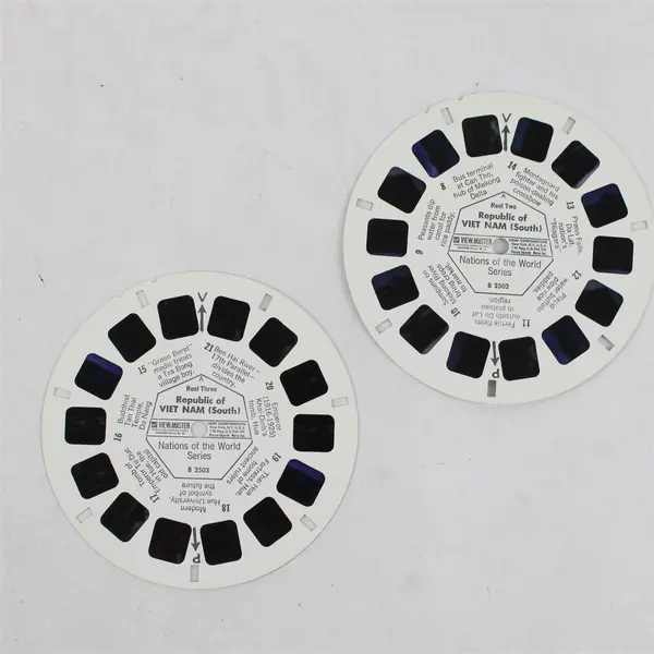 Lot of 2 Vintage View-Master South Vietnam Reels B 2502 B 2503