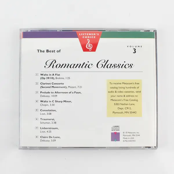 Listener's Choice: The Best Of Romantic Classics Vol 3 CD #0303703