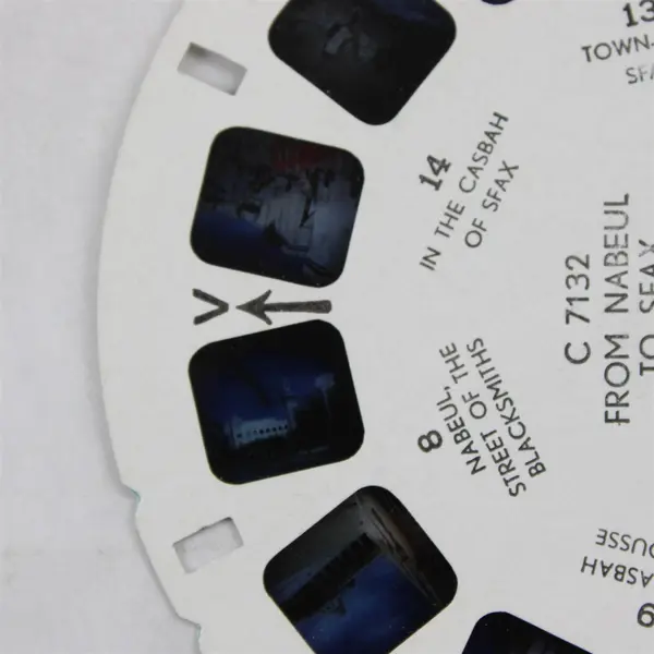 Vintage View-Master From Nabeul To Sfax Tunisia Reel C 7132