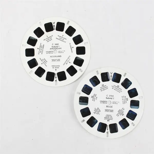 Lot of 2 View-Master Dutch Reels C 3881 Amsterdam C 3703 Belgium