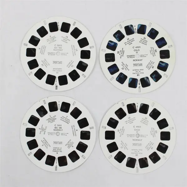 Lot of 4 View-Master Norway Reels C 5001 C 5002 C 4903 (2 Duplicates)