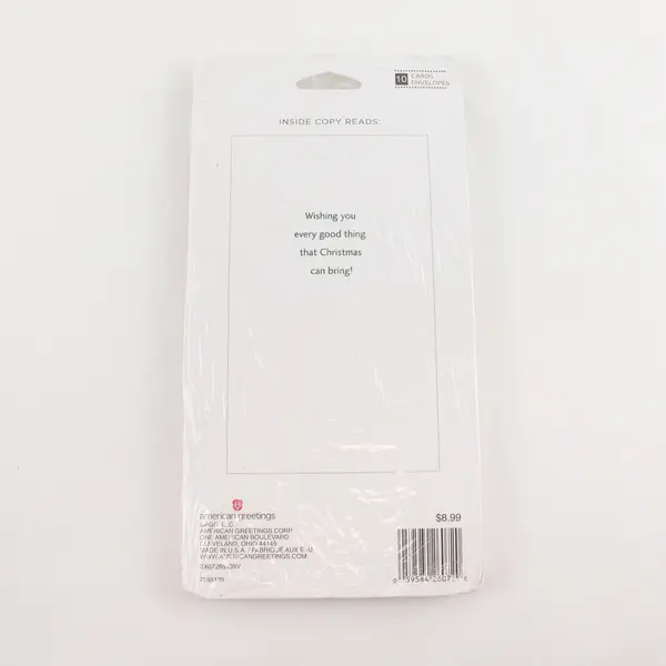 Set of Ten "Merry Christmas" Cards and Envelopes from American Greetings