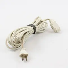 15ft White Extension Cord 2-Prong Tested Indoor/Outdoor
