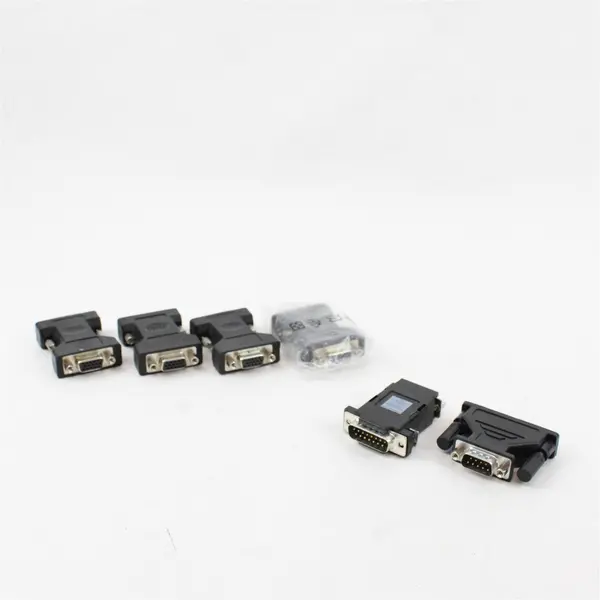 Lot of 6 Black DVI-I Male to VGA Female Adapters - Used