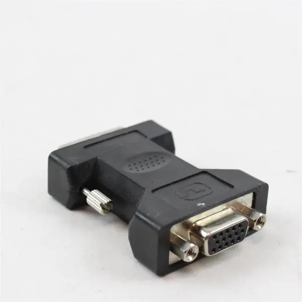 Lot of 6 Black DVI-I Male to VGA Female Adapters - Used