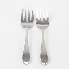 Lot of Two 18/8 Stainless Jamestown Serving forks by Reed and Barton