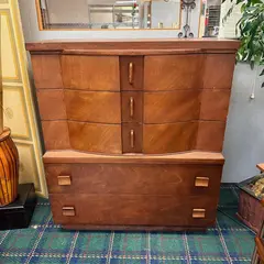 Mid Century Modern Wood 5 Drawer Dresser - Freight / Local Pickup
