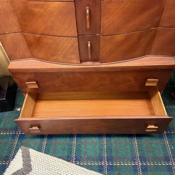 Mid Century Modern Wood 5 Drawer Dresser - Freight / Local Pickup
