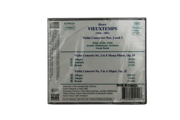 Romantic Violin Concertos Vieuxtemps Violin Concertos 2 and 3 CD Sealed 