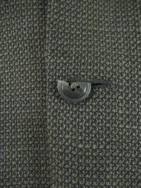 Vintage Haslton Gray Geometric Woven Men's Suit Jacket Size 44R Union Made
