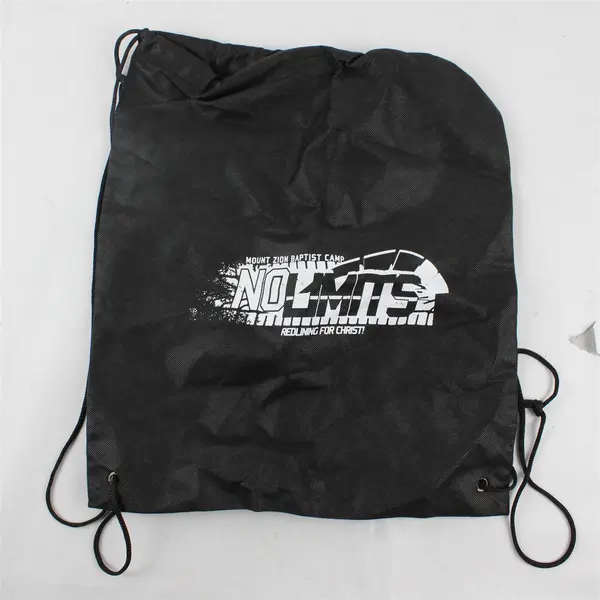 Lot of 7 Assorted Drawstring Backpacks Church Camp College Graphics