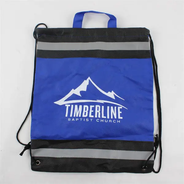 Lot of 7 Assorted Drawstring Backpacks Church Camp College Graphics