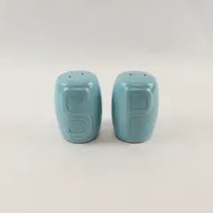 Vintage Light Blue Ceramic Salt and Pepper Shakers