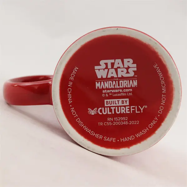 Star Wars Mandalorian Red/Green  Christmas "Merry Force Be W/ You" Ceramic Mug