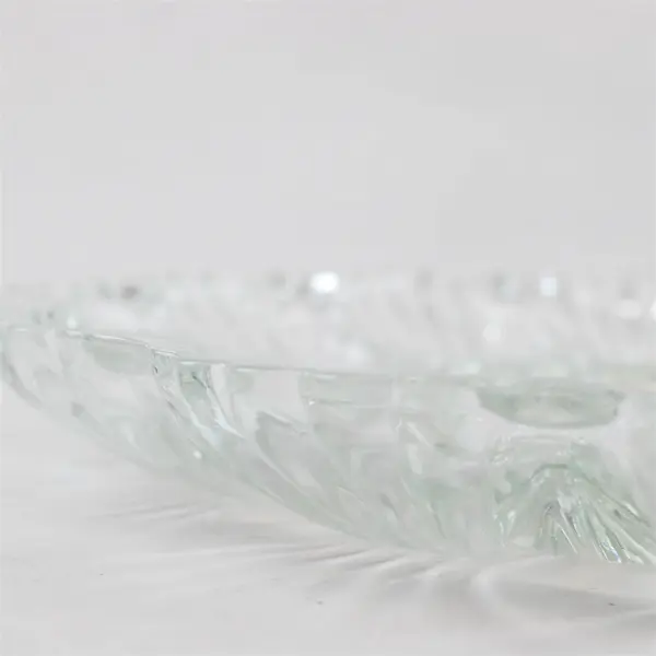 Vintage Anchor Hocking Clear Glass Deviled Egg Serving Platter