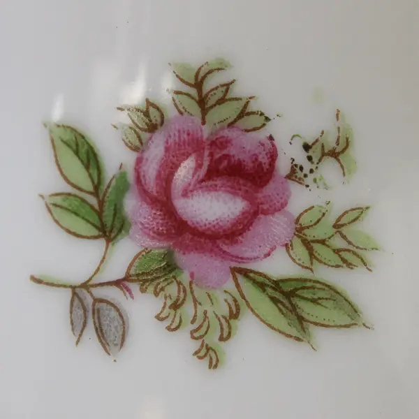 Towle Fine Bone China Hand Bell Pink Floral 22K Gold Trim Collectible