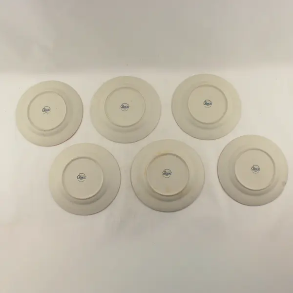 Set of 6 Gibson Everyday China Pink Rose Salad Plates - Used