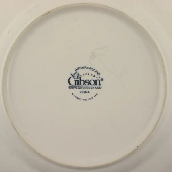 Set of 6 Gibson Everyday China Pink Rose Salad Plates - Used