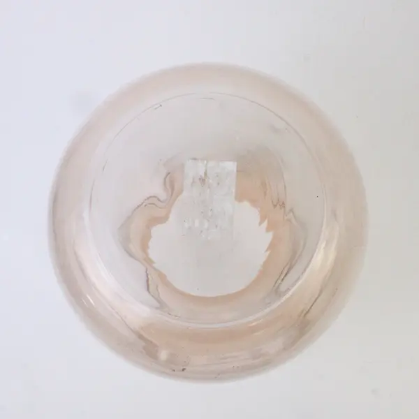Lenox Ruffled Pink Glass Vase 8.5in Decorative Collectible