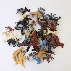 Vtg 1950's Marx Sears Heritage Fort Apache Playset Pieces - 55 horses