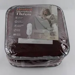 Biddeford MPH203-18 Red Heated Microplush Throw Blanket 13' Cord 10 Settings