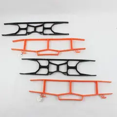 Lot of 4 H-Frame Extension Cord Holders 2 Orange 2 Black