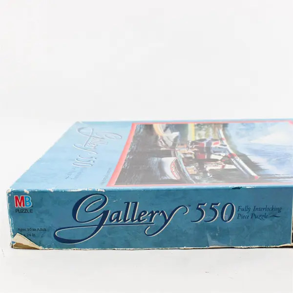 Vintage MB 550 Piece Jigsaw Puzzle "Last Chance" 1989 #4571-3