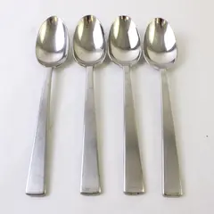 Lot of Four Hampton Silversmiths 18/10 Stainless Tablespoons Pattern Unknown