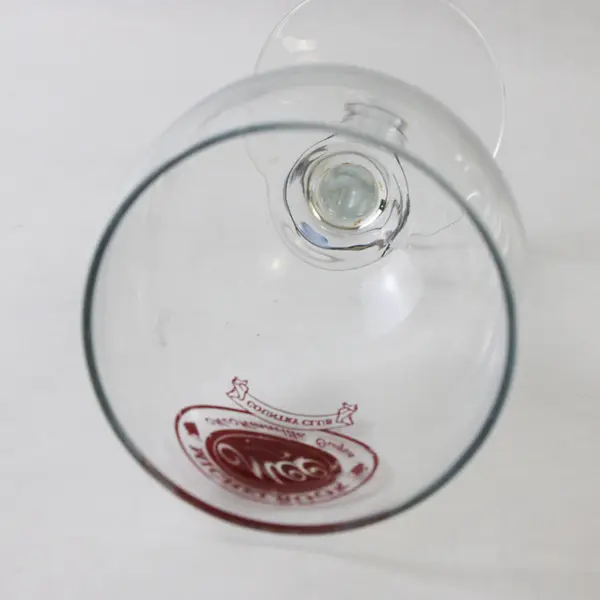 Lot of 2 Michelbook Country Club Clear Small Wine Glasses 7.25"