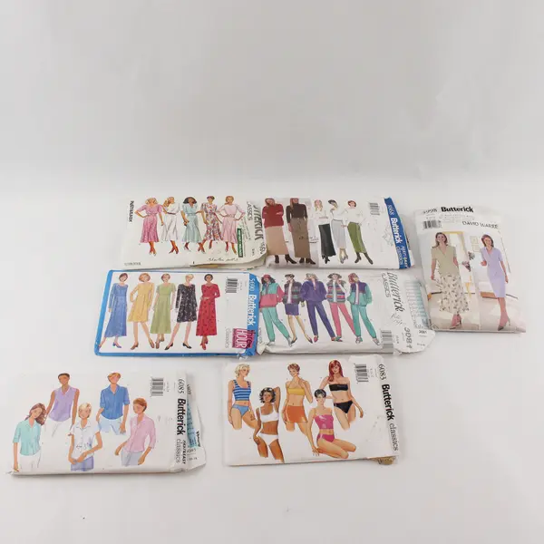 Lot of 7 Butterick Vintage 1990s Women's Cut Sewing Pattern