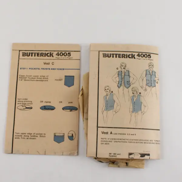Vintage Lot of 5 Cut Men's & Women's Sewing Patterns Mixed Brands