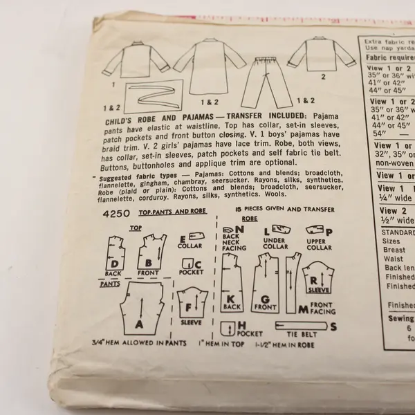 Lot 6 Simplicity Vintage Child Patterns 3-5 8269 4250 5533 9250 1824 6474