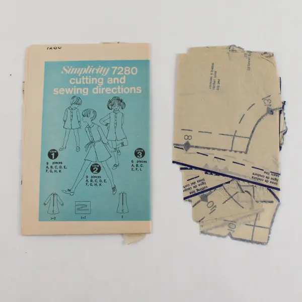 Simplicity Vintage Children's Sewing Pattern Lot 6 7408 4836 2287 1-6
