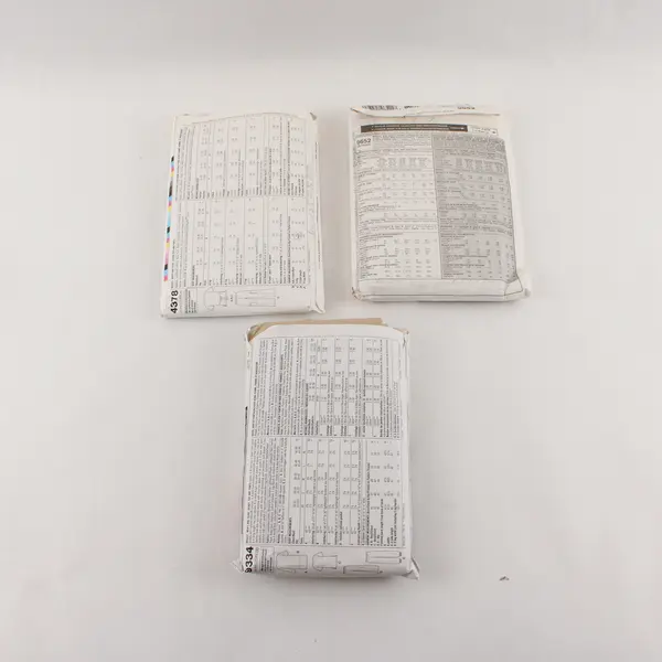 Lot of 3 Simplicity McCall's Scrub Uniform Sewing Patterns 4378 9334 9652